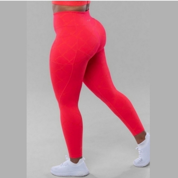 SHEFIT Boss Victorious Red High Rise Tight Leggings - Picture 2 of 9